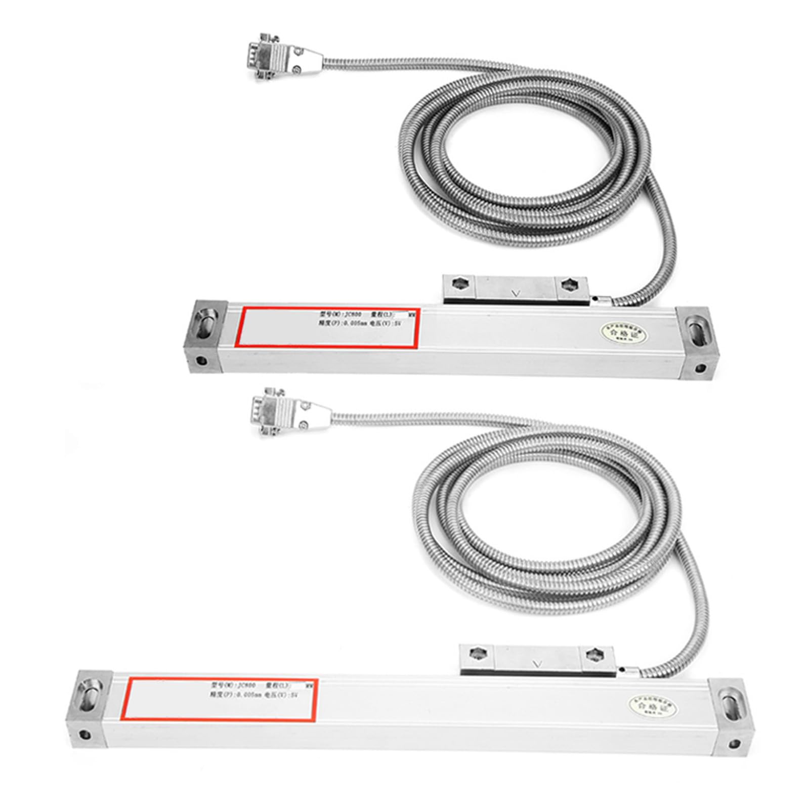 Zerodis Escala Lineal, Escala de Lectura Digital de Aleación de Aluminio 100 Mm 150 Mm, Precisión de ± 5 um Resolución de 5 um, para Usuarios de Fresadoras de Torno JCS800 2AE JCS800 3AE