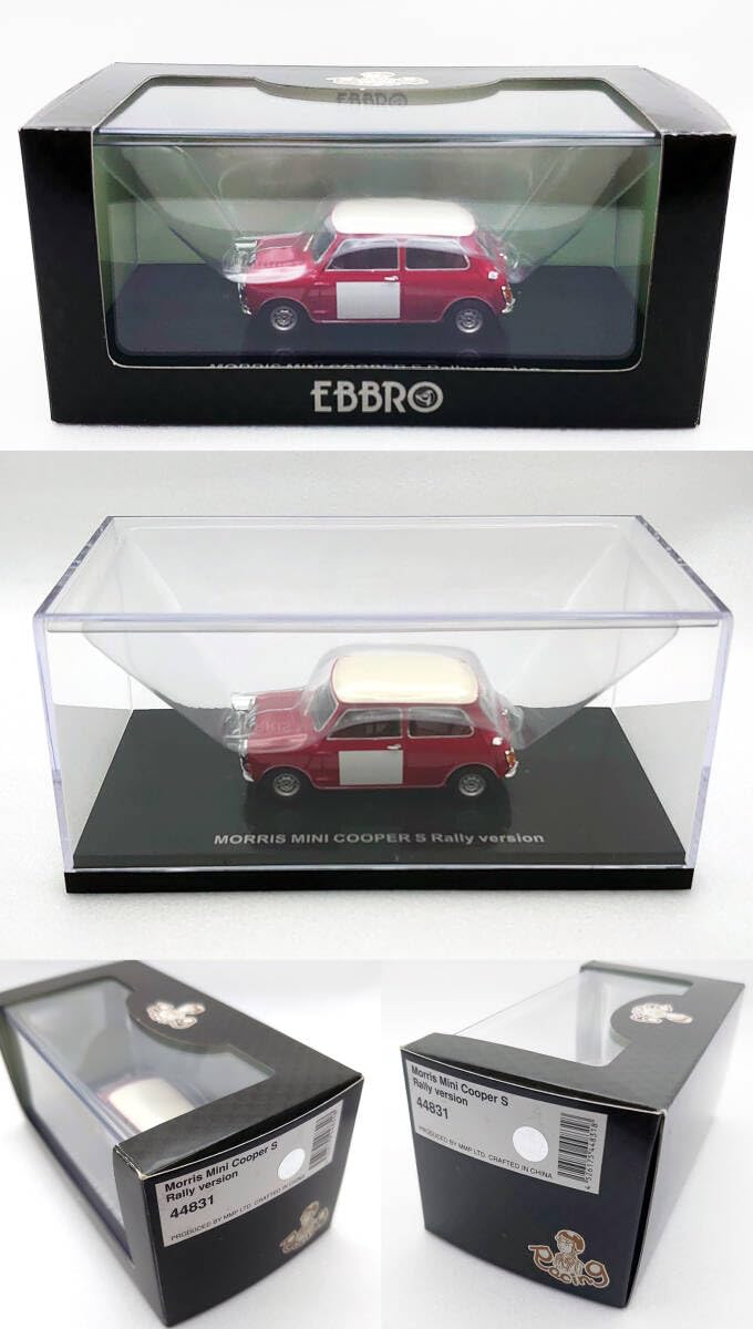 エブロ　EBBRO ミニクーパー　ミニカー　1/43 4コセット エブロ 1/43 オースチン ミニ クーパー ホワイト/ブラック