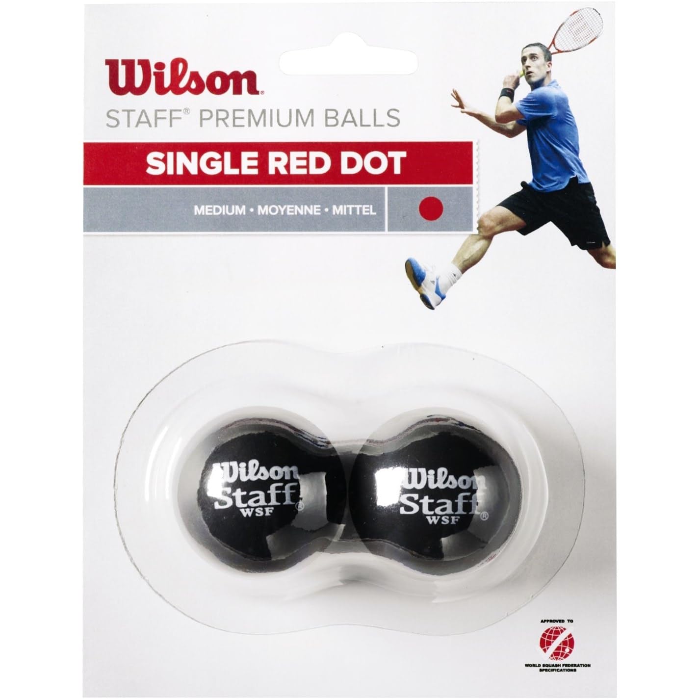 Wilson Staff, Pallina da Squash, Confezione da 2