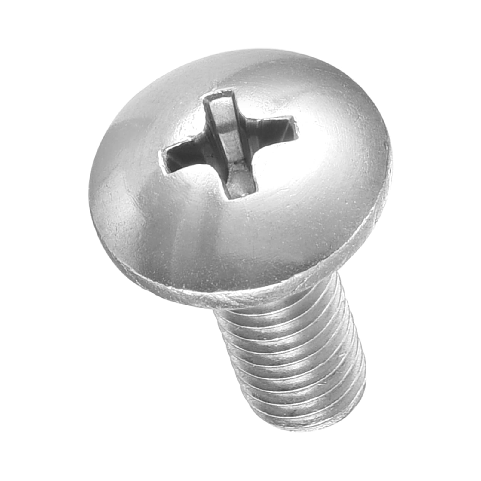 METALLIXITY Machine Screws Phillips Head(#10-32x1/2") 100Pcs, 304 Stainless Steel Round Head Phillips Drive Furniture Bolts