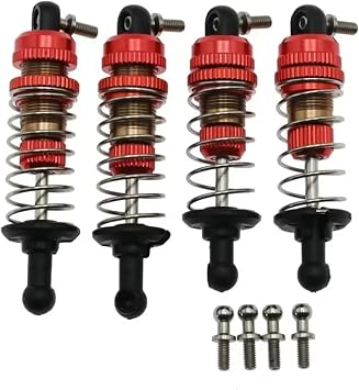 for SG1603 for SG1604 for SG1605 SG1606 for UDIRC UD1601 UD1602 UD1603 UD1604 1/16 4Pcs Metal Oil Shock Absorber RC Car Upgrade Parts RC Car Repair Kit
