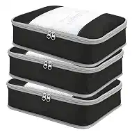 Packing Cubes for 19" Suitcase Travel Luggage Organizers - Travel Organizer Bags Luggage Clothes Accessories Storage Carry on Suitcase Packing Pouches Bag For Men Women Kids 1/2X3PACK
