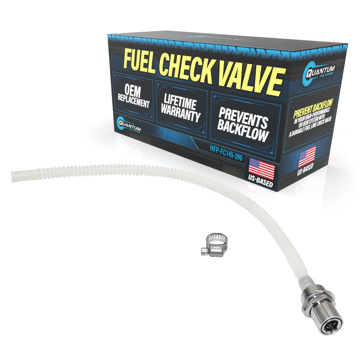 QFS - Valvola di ritegno carburante di ricambio per Harley-Davidson Road King Custom Screamin Eagle CVO Ultra Classic Electra Glide Touring Street Glide Heritage Softail Springer Night Train,