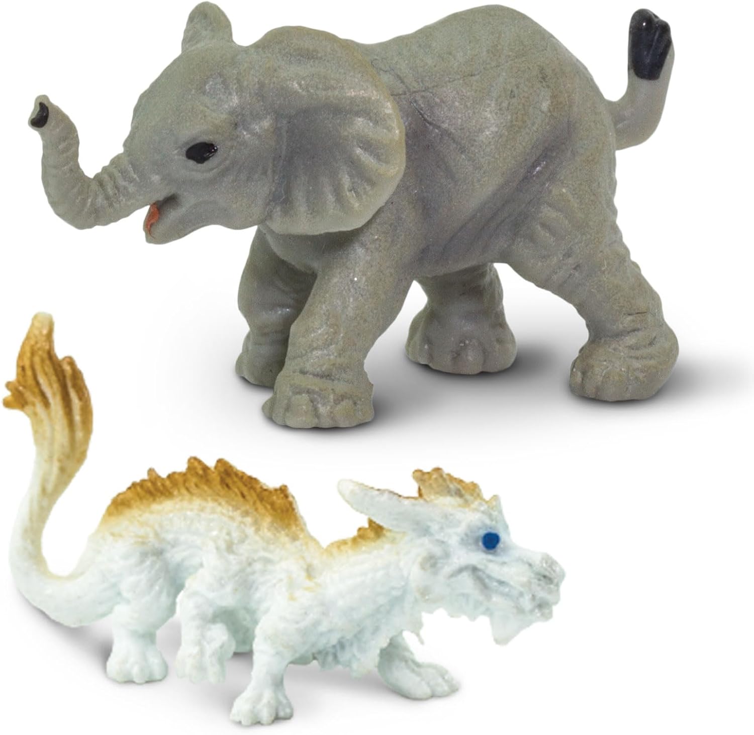 Safari Ltd. Good Luck Minis Lucky Fun Pack – 8 Mini Figurines of Frog, Ladybug, Waving Cat, Dragon, Buddha, Elephant, Rabbit, Four-Leaf Clover – Educational Toy Figures for Boys, Girls & Kids Ages 5+