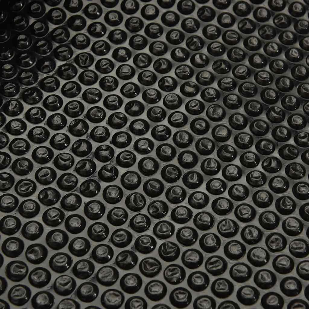 Tomostar Bâche Solaire de Piscine, Bâche à Bulles Couverture Solaire à Bulles pour Piscine Noir 488 x 244 cm PE
