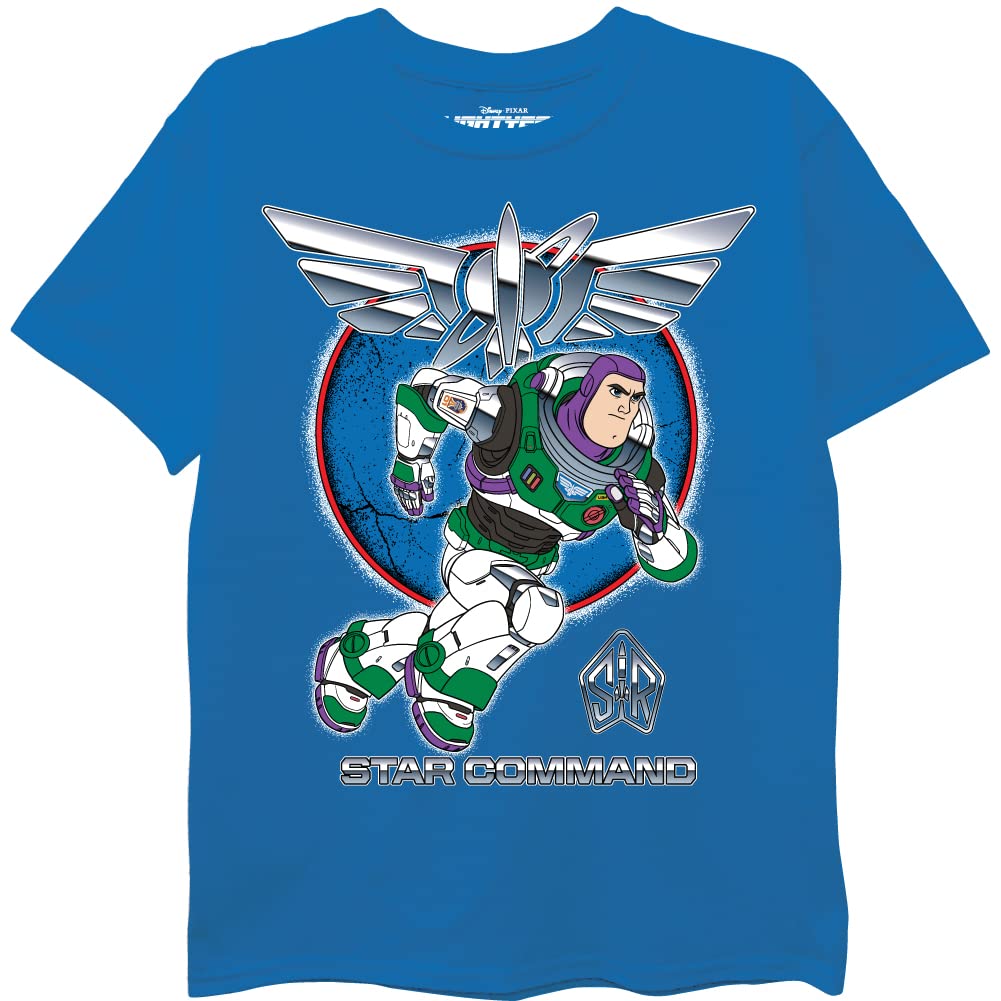 Disney Boys' Lightyear Buzz Star Command Short Sleeve Tee