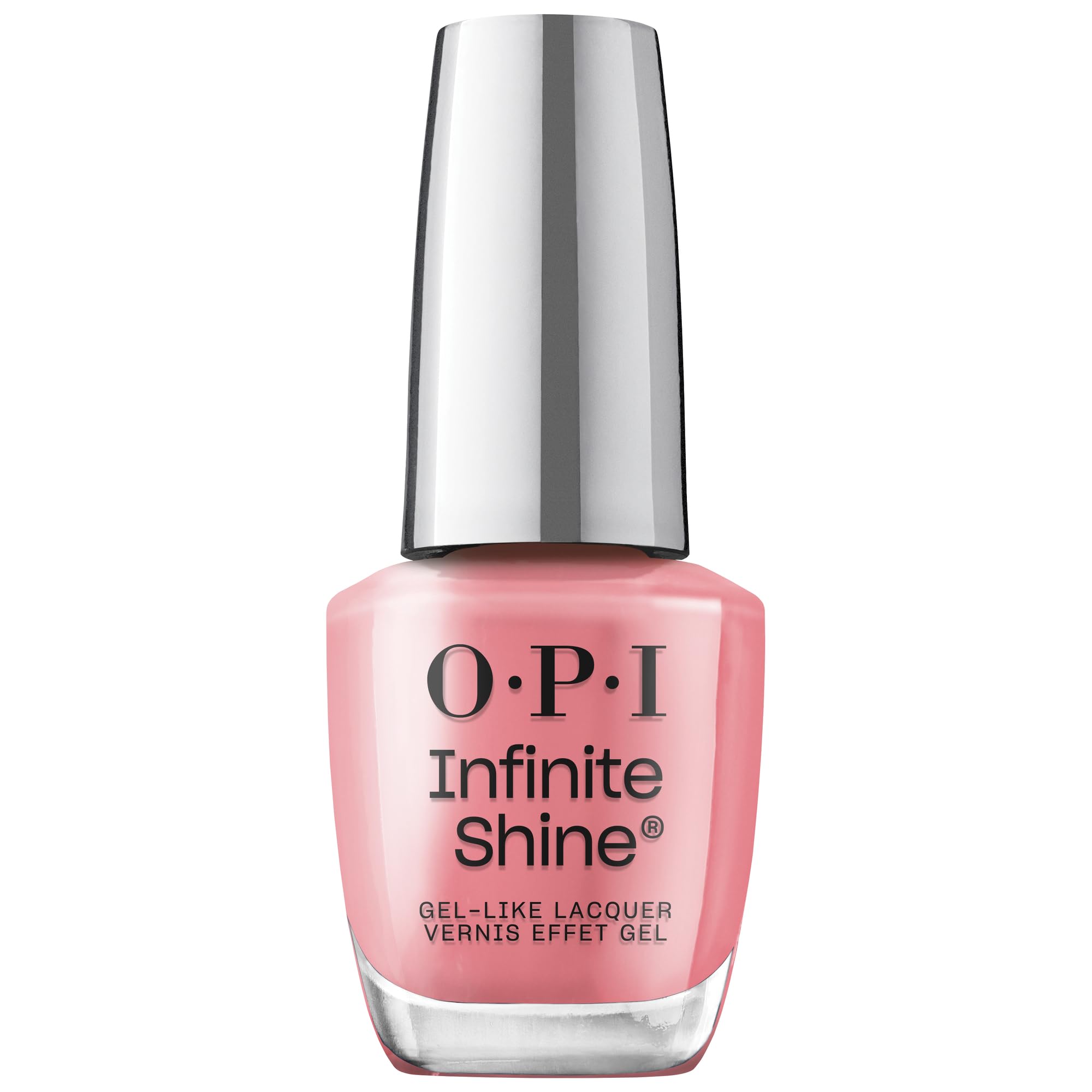 OPI Infinite Shine Pinktöne – vorgehärtete Gel-Technologie ohne UV-Lampe – bis zu 11 Tage Halt – langanhaltender, veganer Nagellack – 15ml