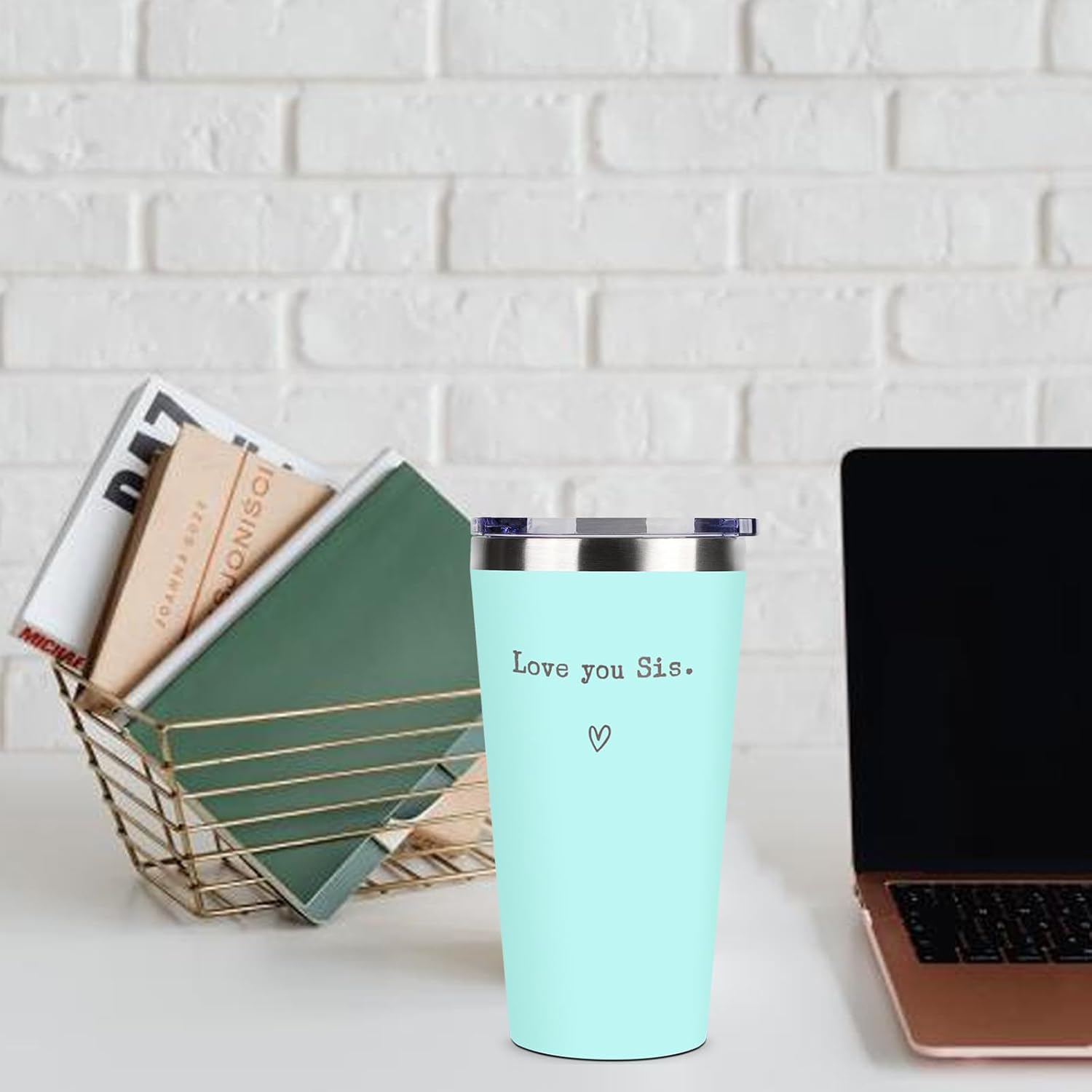 SHOW-YA 𝐒𝐢𝐬𝐭𝐞𝐫 𝐆𝐢𝐟𝐭𝐬 from Sister - Love you Sis - Birthday, Christmas,Thanking,Graduation 𝐆𝐢𝐟𝐭𝐬 𝐟𝐨𝐫 𝐒𝐢𝐬𝐭𝐞𝐫, Big Sisters, Little Sisters, Bestie Gifts - 16 Oz Coffee Tumbler - Image 5