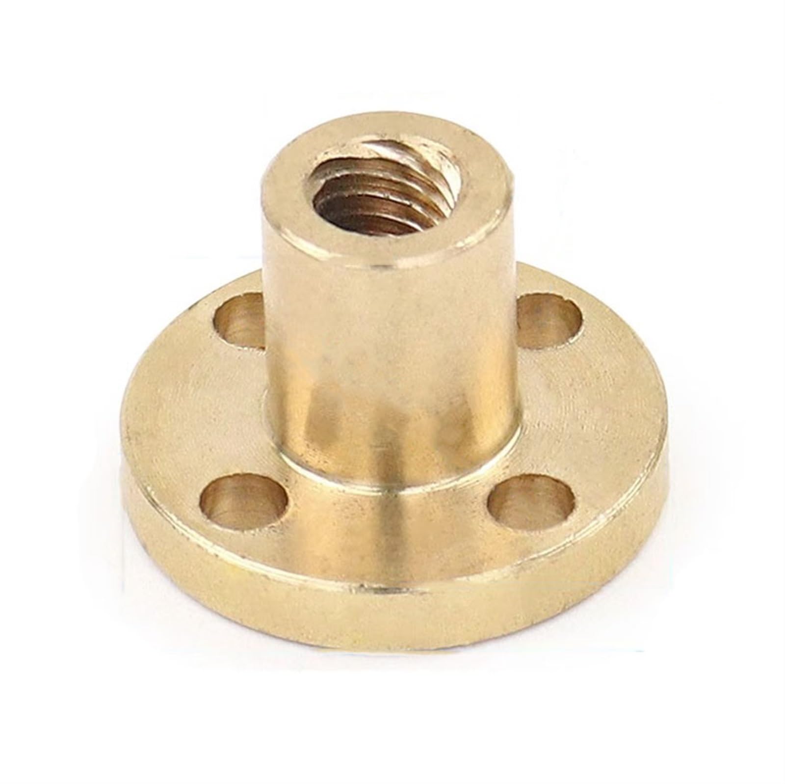 ELLANA Threaded Backlash T6 Lead Screw Brass Nut 1mm 2mm Pitch Thread Rod Nut Tr6x1 Tr6x2 Tr6x4 Tr6x6 Tr6x12 Stainless Steel Trapezoidal Screw Nut Screw trapezoidal (Size : Pitch 1mm Lead 1mm)