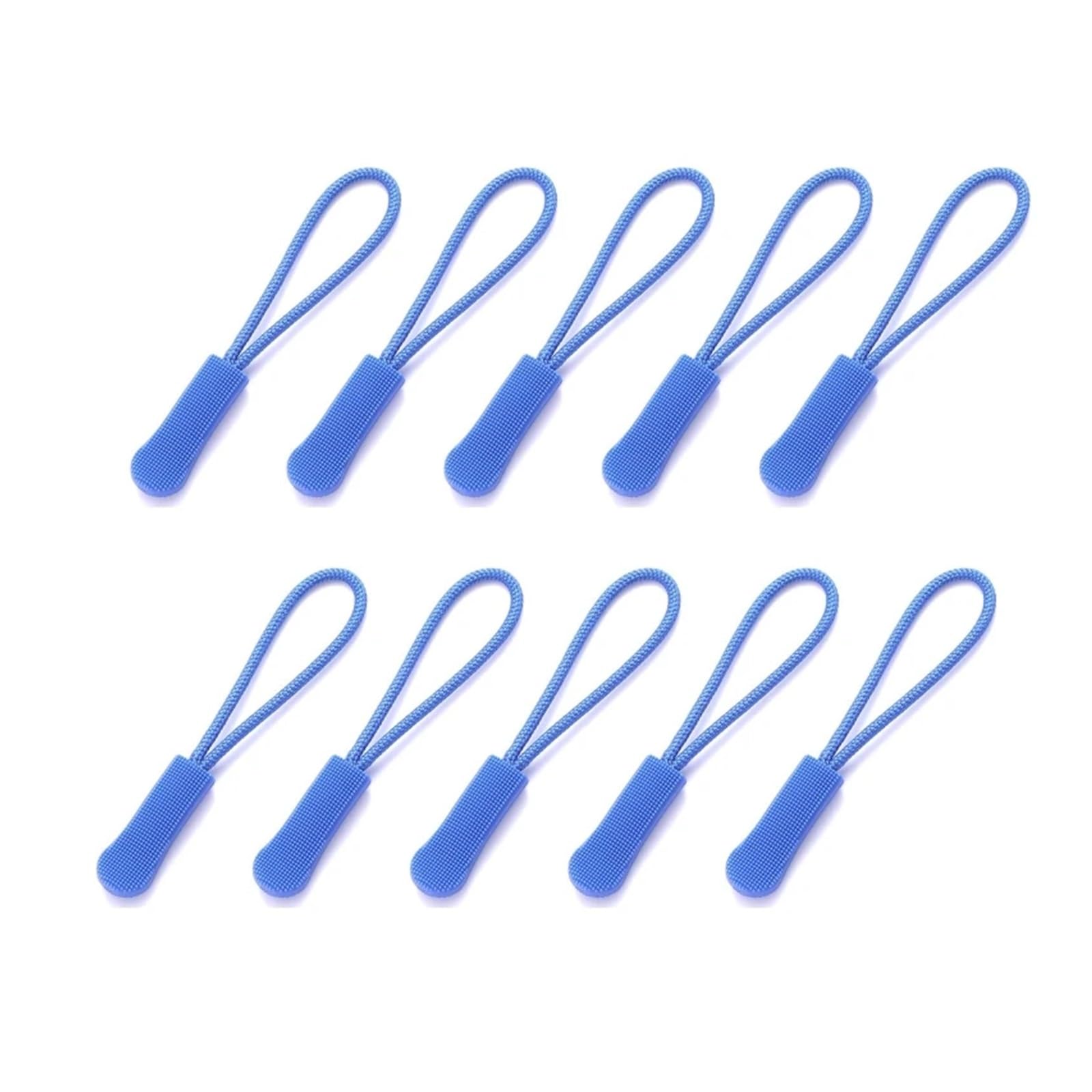 Replacement Zipper Pulls, Zipper Pull 250 Pcs Multicolor Replacement End Fit Rope Tag Buckle Fixer(Blue)