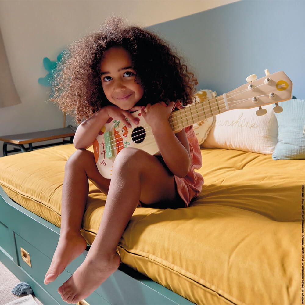 Janod Youkoulele aus Holz Sunshine - Musikalisches Geschenk für kleine Musiker Photo 3