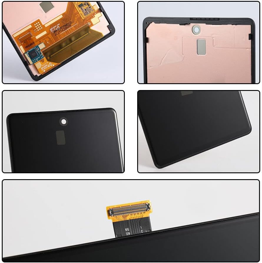for Google Pixel 6 Screen Replacement with Frame GB7N6 G9S9B LCD Screen Display Touch Digitizer Assembly with Frame Replacement Black 6.4"
