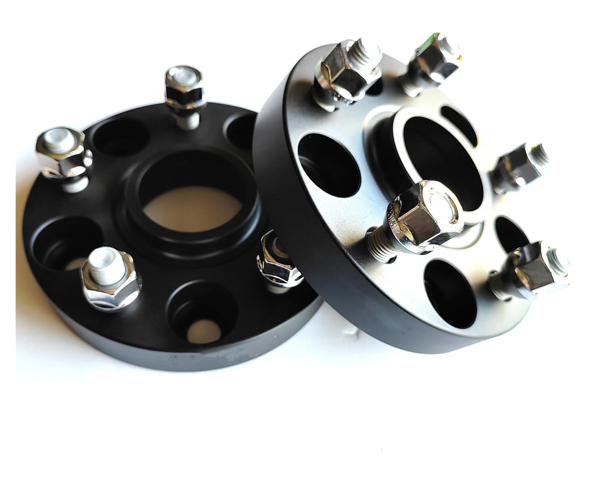 distanziali auto Distanziatore Per Auto In Alluminio | Materiale 6061T6 Distanziale ruota in alluminio Distanziale ruota(30mm Black)
