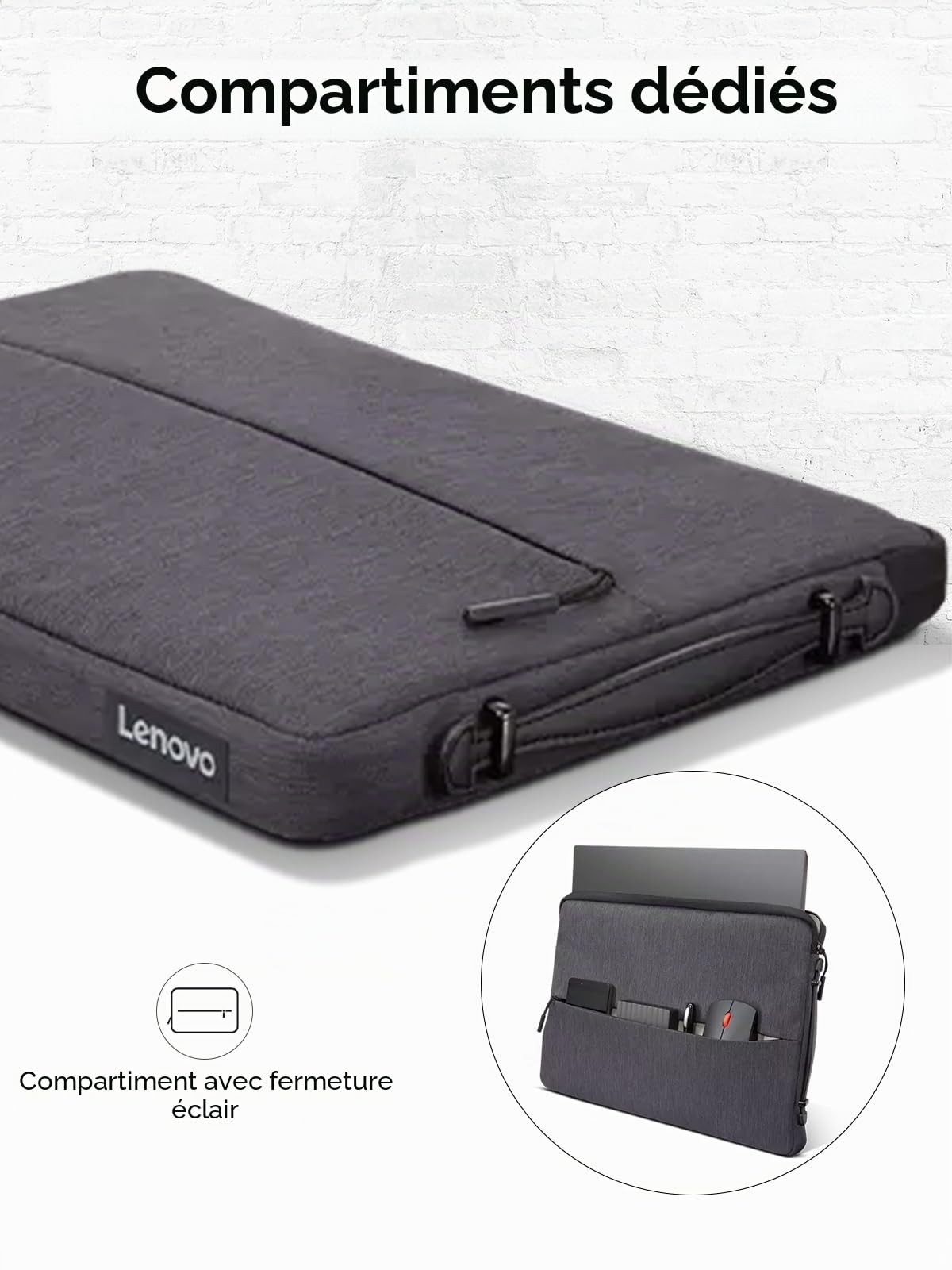 Lenovo GX40Z50942 Sacoche d'ordinateurs Portables 39,6 cm (15.6") Housse Gris