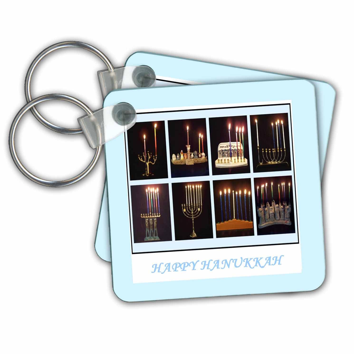 Key Chains 8 Special Chanukah Menorahs (kc-62453-1)