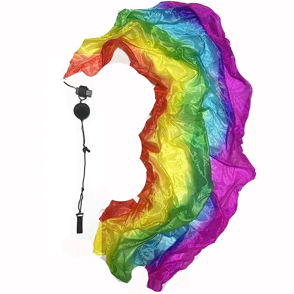 Foulard en soie danse du ventre haute qualité avec balles LED