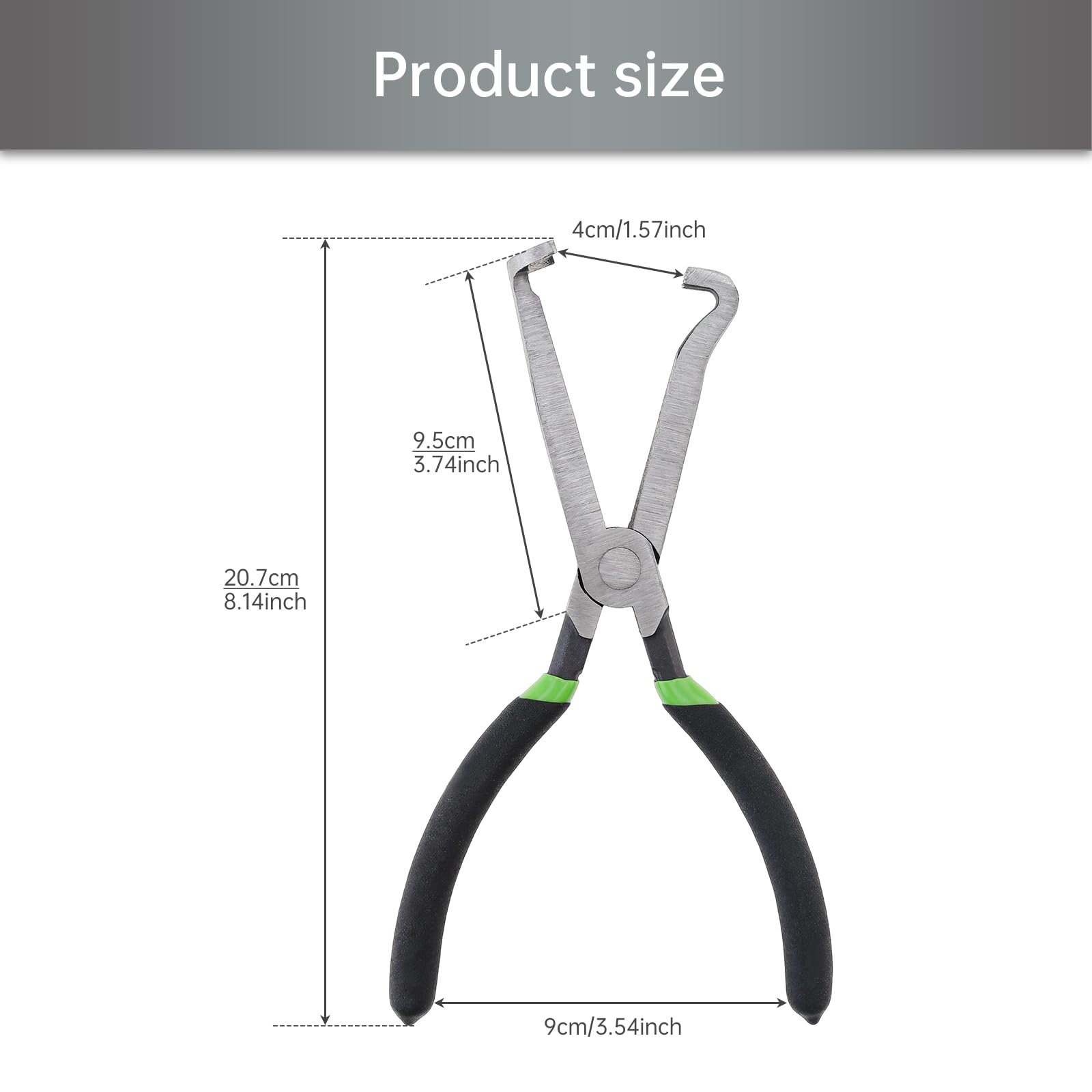 ePathChina 8 inch Electrical Disconnect Pliers, Car Electrical Connector Disconnect Pliers Tools (straight)