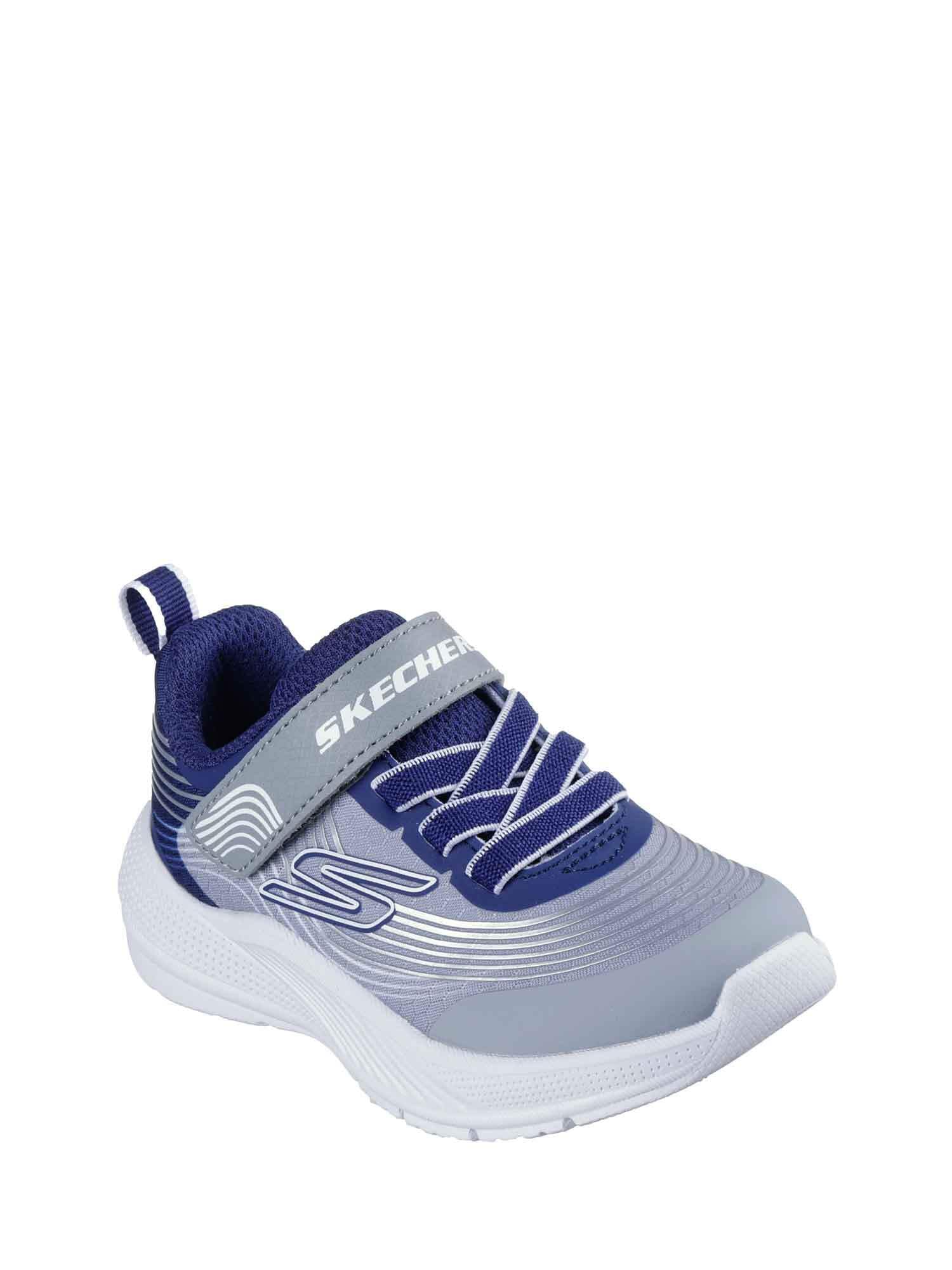 Image secondaire de Baskets légères pour garçon Skechers Microspec Advance - Bleu Marine et Gris