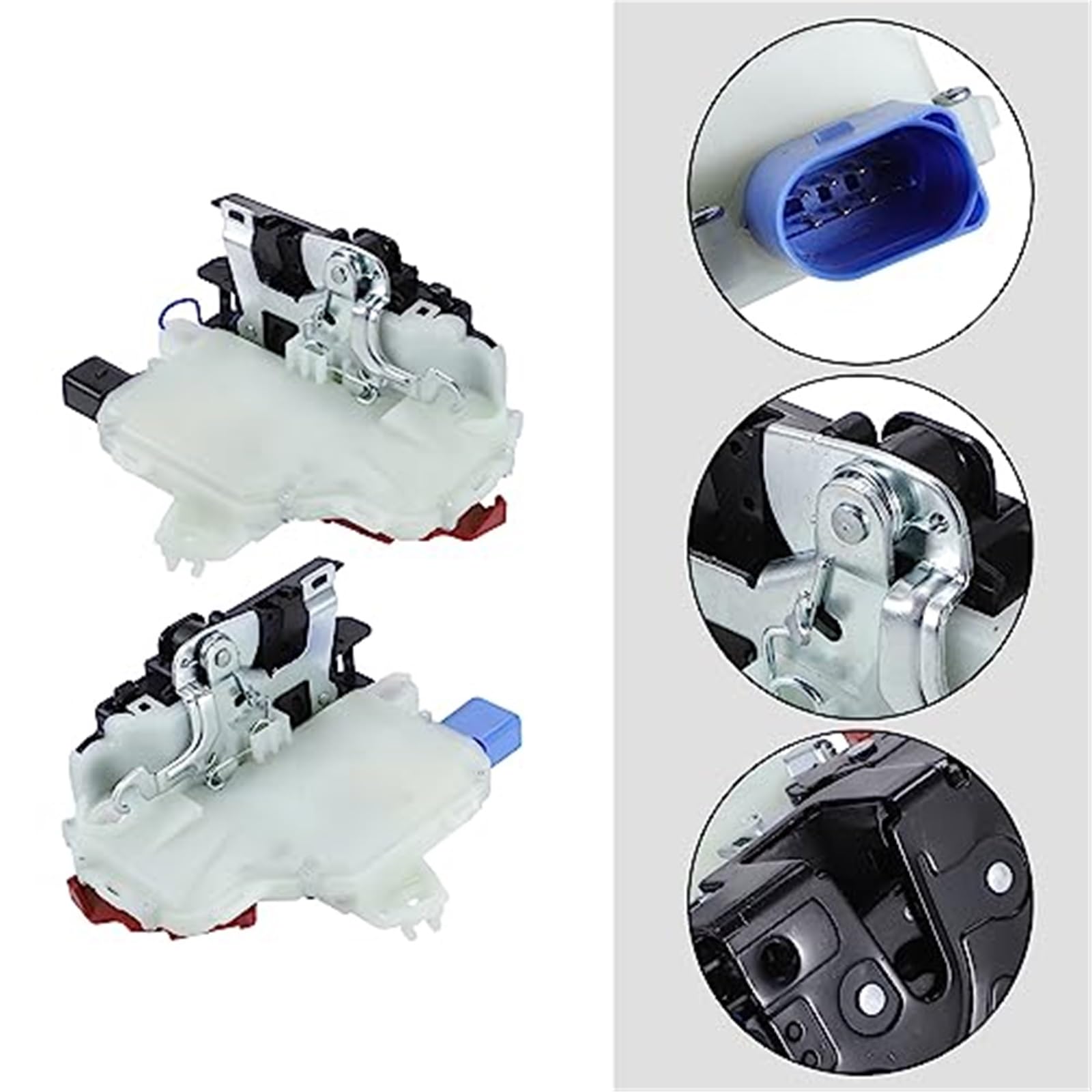 Actuador de pestillo de Puerta Delantera y Trasera, for VW, 4 Piezas, Color Blanco actuador de Cierre centralizado automotriz