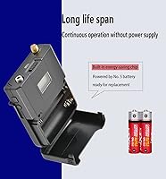 Vista 5 de Micrófono Lavalier inalámbrico con receptor USB, distancia de recepción de 132 pies, captación de sonido sensible, reducción de ruido inteligente