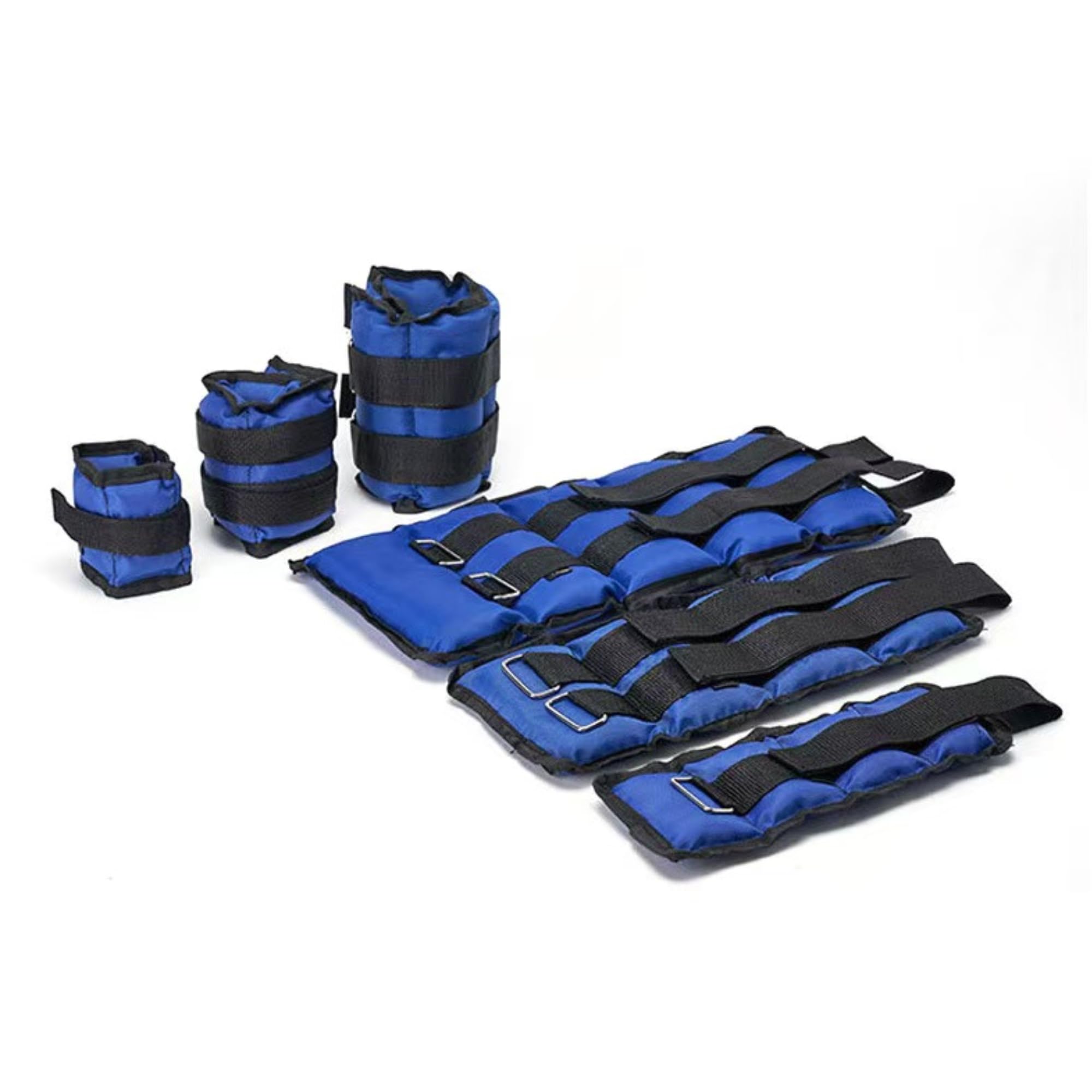Wrist & Ankle Weights Set – Pair Adjustable Weighted Straps for Fitness, Walking, Running & Strength Training | Soft Comfortable Design for Men & Women (Blue, 3kg Pair)