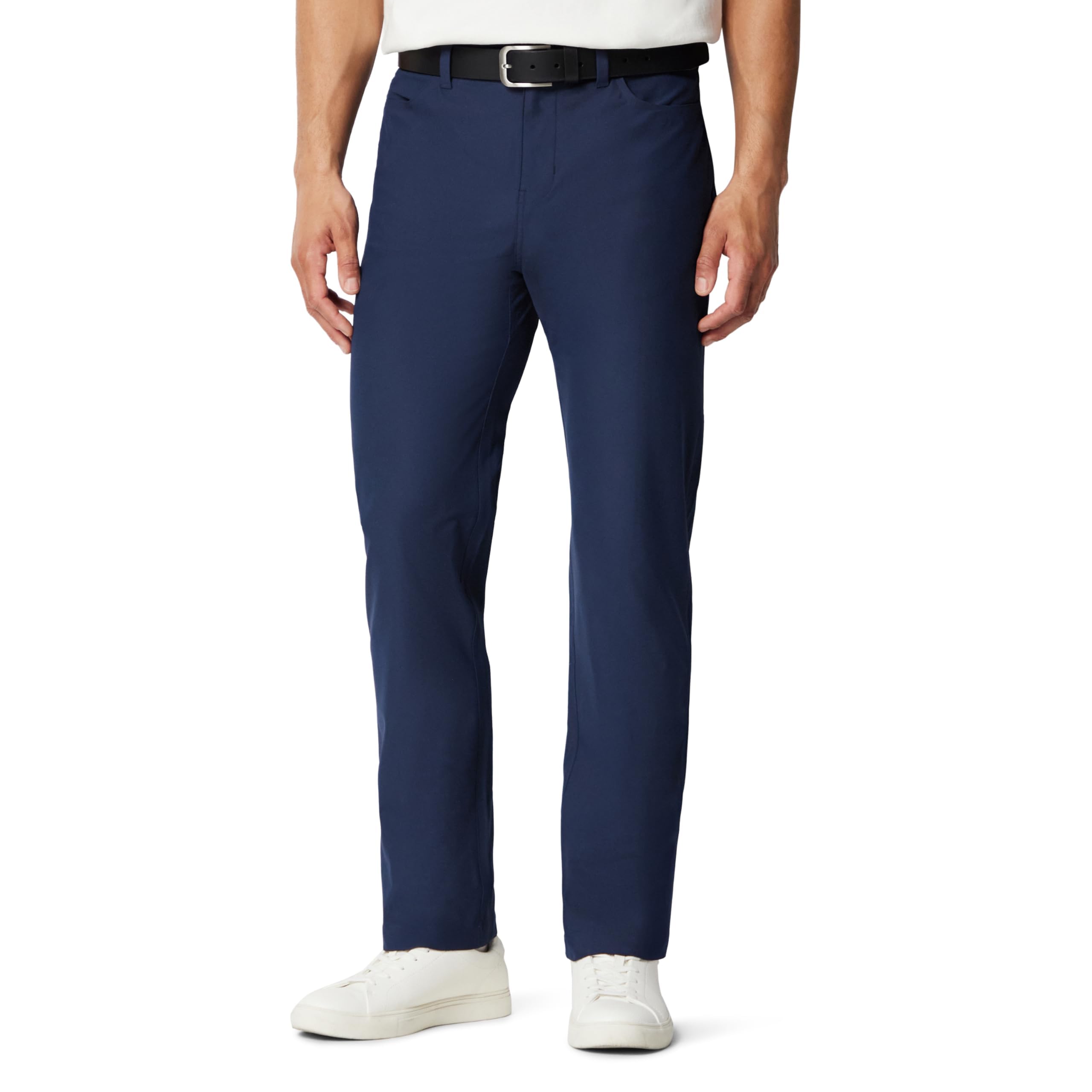 Amazon Essentials Pantalones Elásticos de Corte Clásico y Secado Rápido para Hombre, Azul Marino, 36W / 32L