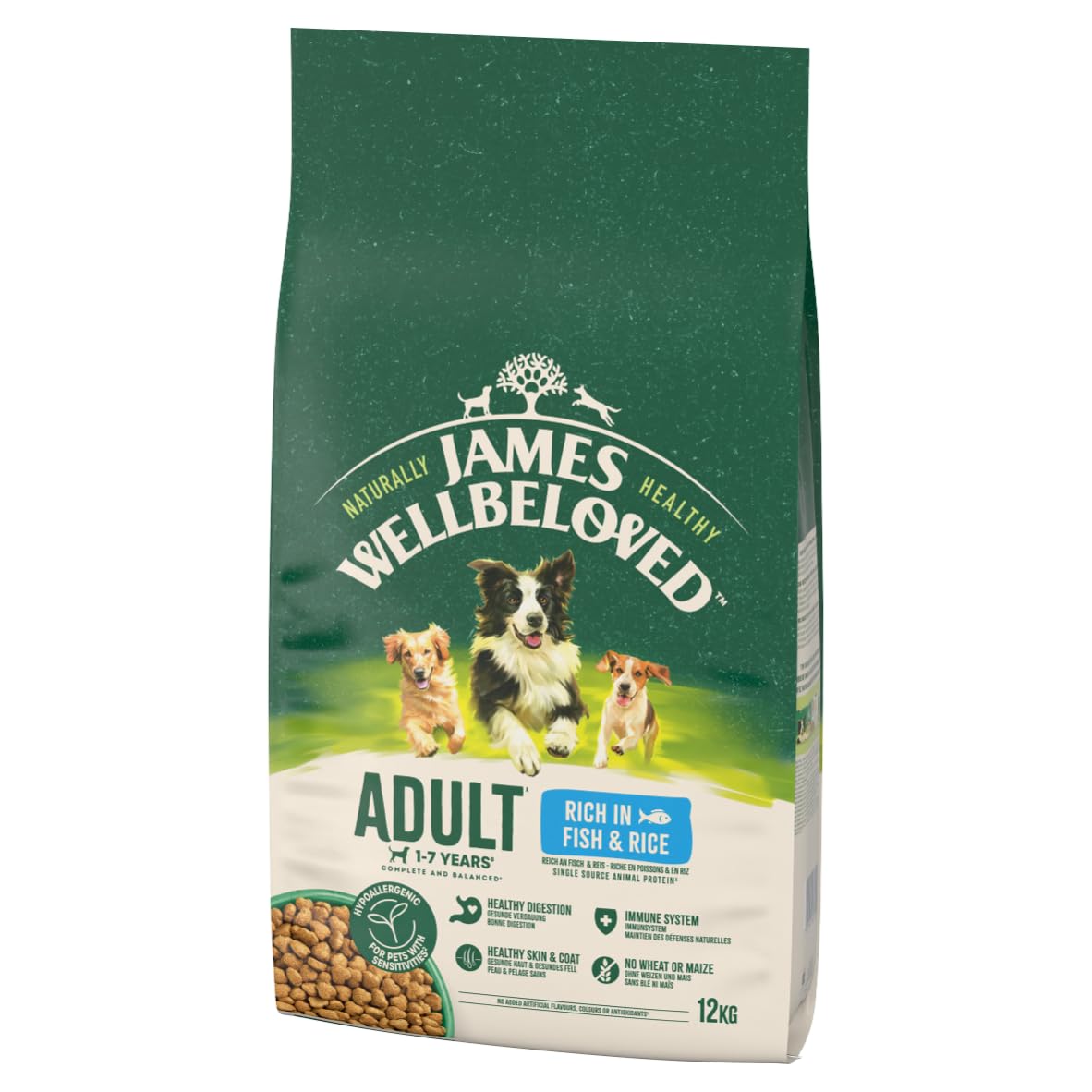 JAMES WELLBELOVED Pescado y arroz 12 kg