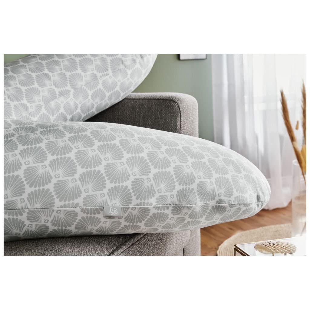 Rotho Babydesign Almohada de lactancia Multi, 190 x 35 cm, Desde 0 meses, Lavable a máquina, Hipoalergénica, Seashell Shape