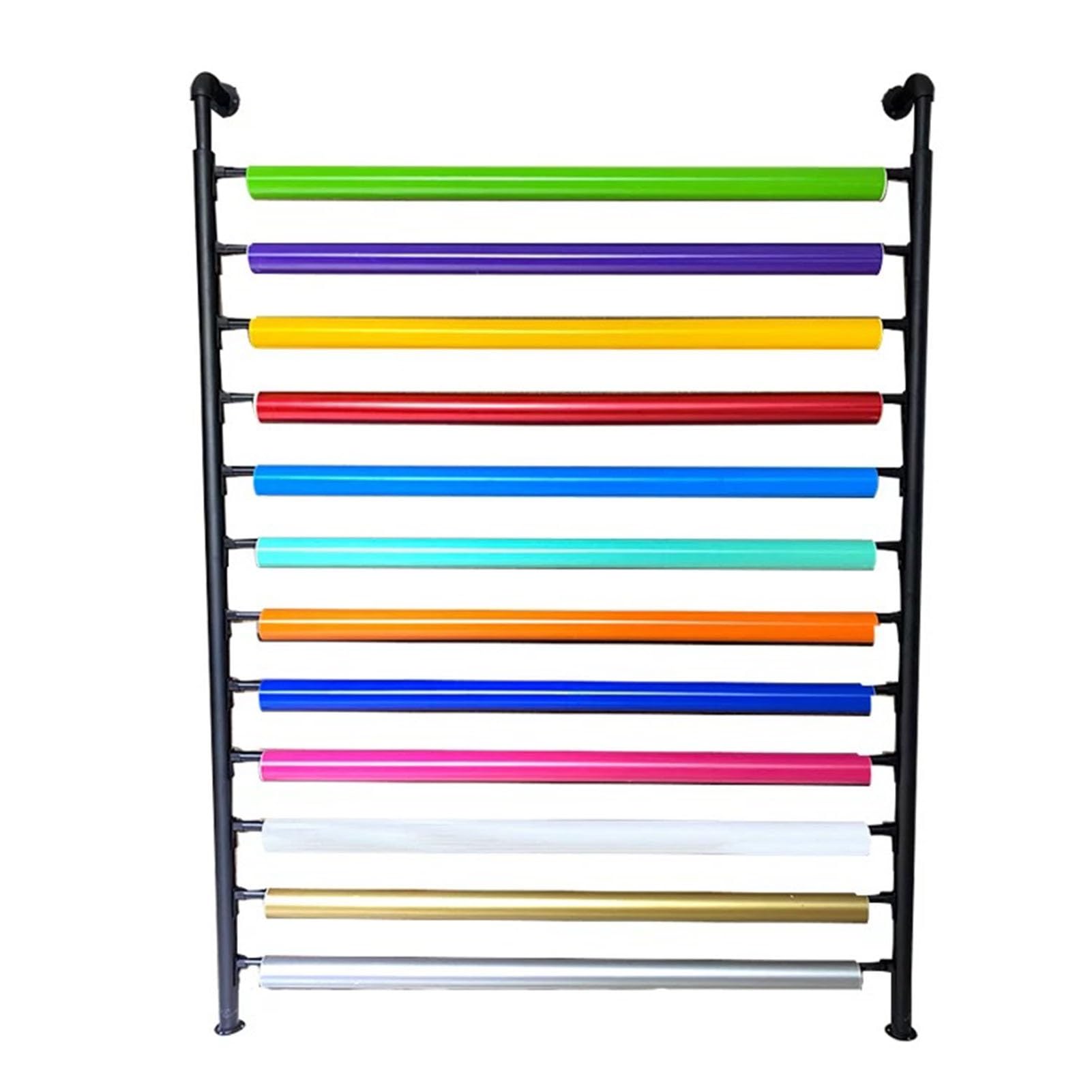 Estante de almacenamiento de pared para rollos de vinilo de coche, barra colgante ajustable, soporte de exhibición de metal para papel pintado y envoltorio