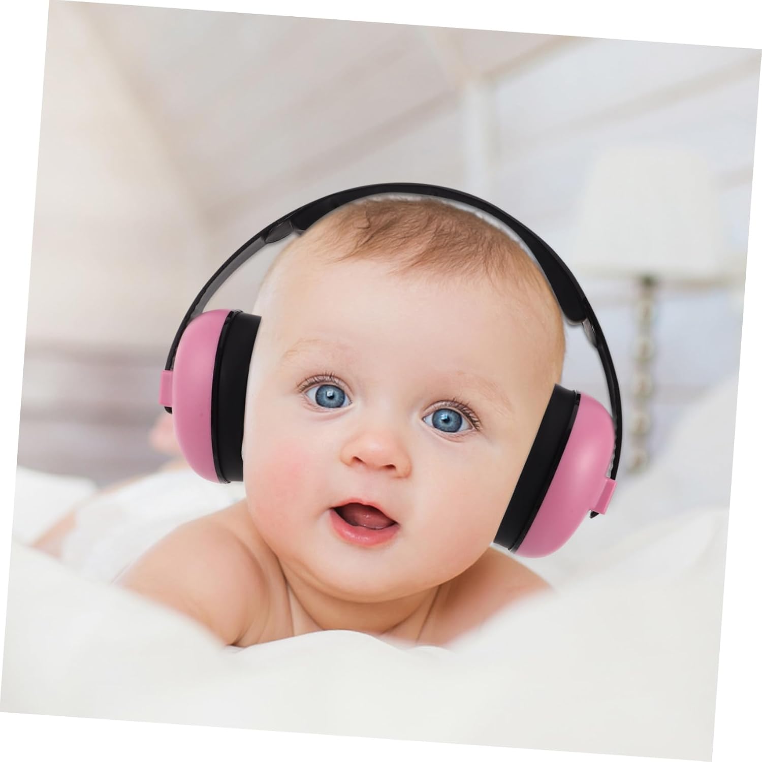 Noise Reduction Earmuffs for Months Pink Hearing Protection with Foam and Double-shell Design Lightweight Comfortable Headband for Loud Events and Sports
