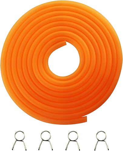 Miniatura 5 de PRO BAT Tubo, carburador, línea de ventilación de combustible para ATV, motocross, Go Kart, ciclomotor, bicicleta de bolsillo (10 pies, naranja)