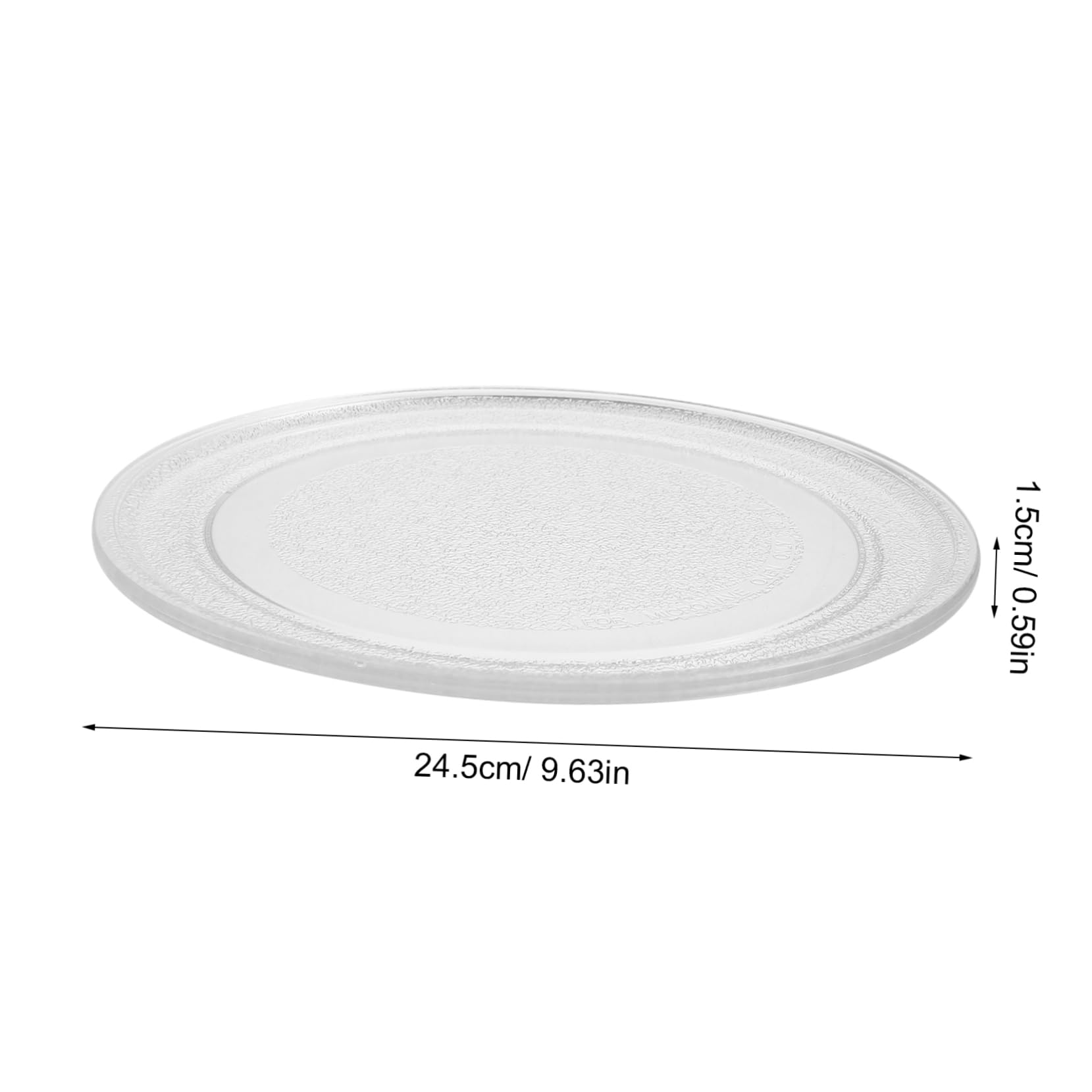 OUNONA Microwave Glass Plate Replacement Microwave Turntable Tray for Oven Sturdy and Glass Design Easy to Install Kitchen Essential for Efficient Cooking