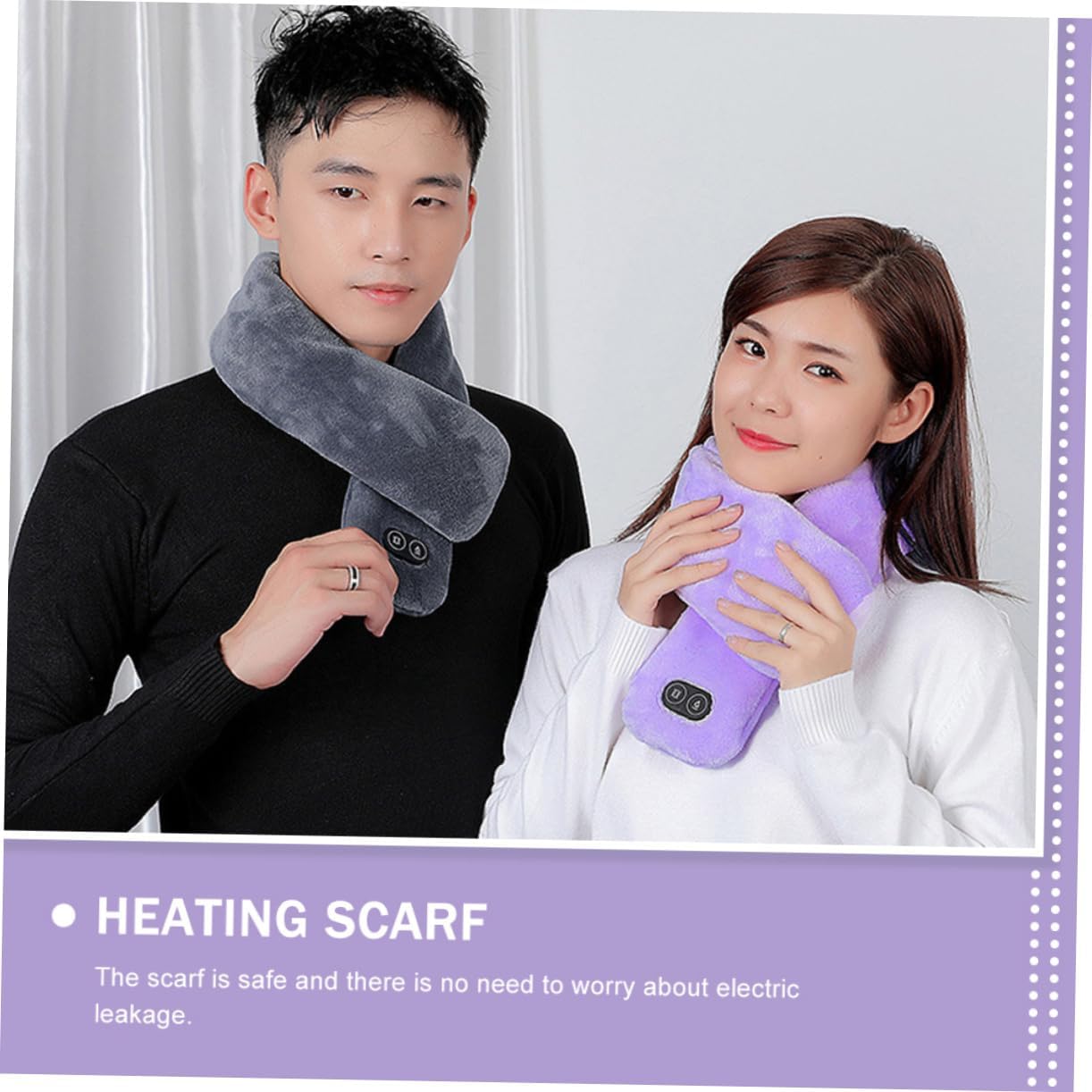 Heating Neck Collar Scarf for Winter Temperature Warm Cold Outdoor Scarf for Men and Women Lightweight and Compact Design for Cold Weather Activities