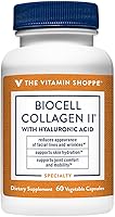 Vista 1 de The Vitamin Shoppe Colágeno tipo II 1000 mg - Salud de las articulaciones, apoyo y flexibilidad para el cartílago, con ácido hialurónico