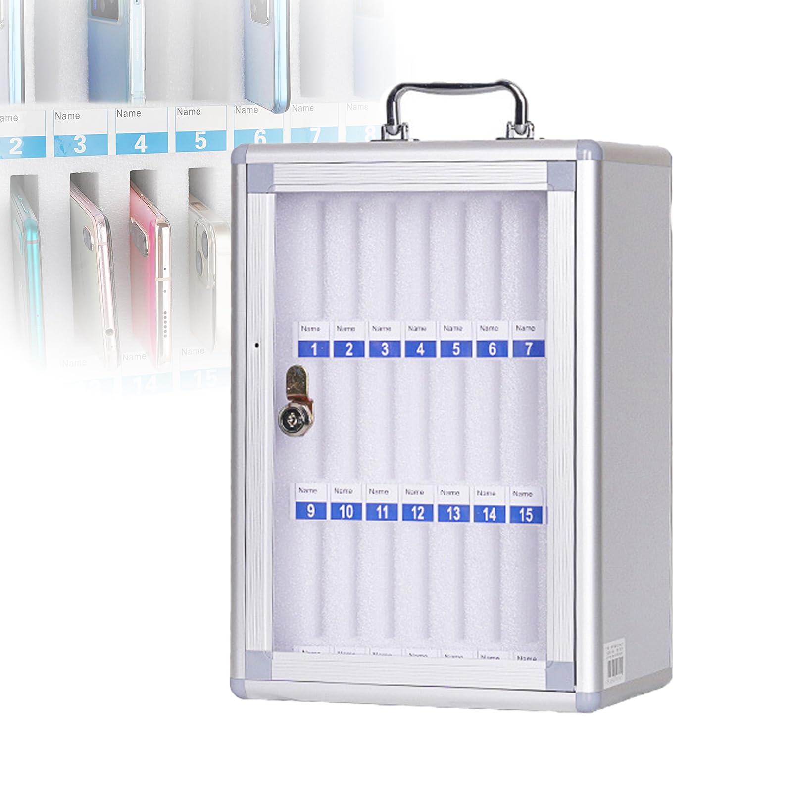 Casier de rangement verrouillable avec compartiment pratique de 8 à 60 emplacements