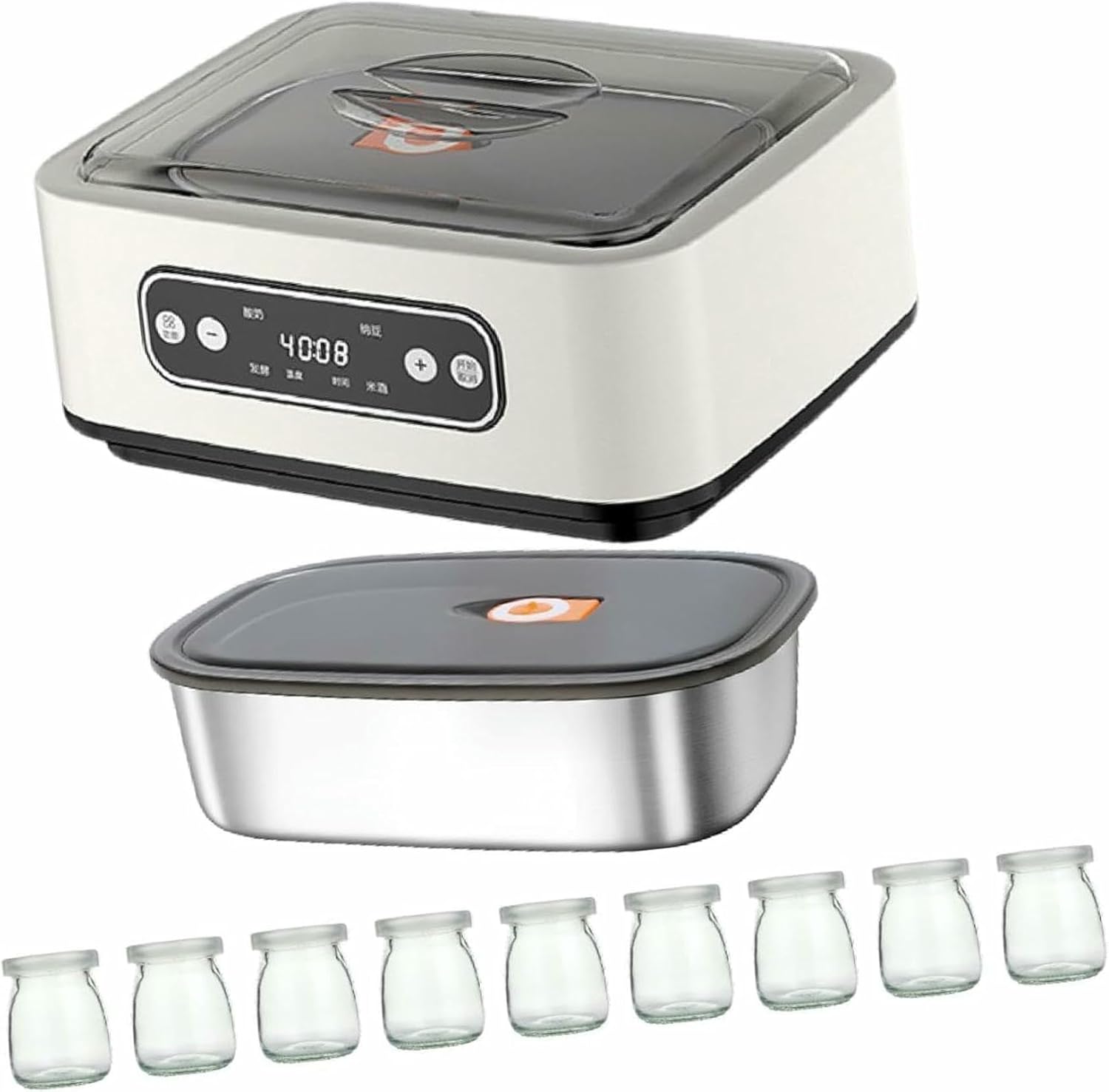 Yogurt Maker Constant Temperature Heating Household DIY Low Noise Homemade Yogurt Professional Multifunction Stainless Steel