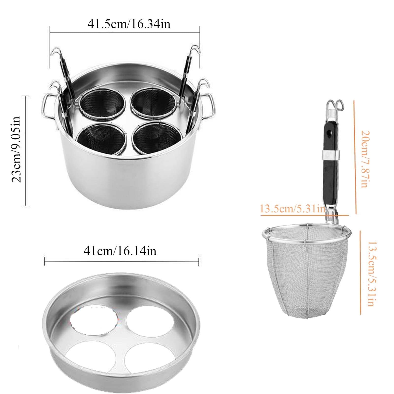 Amazon.co.jp: アルミ製パスタ鍋3/4/5穴、ステンレス製パスタ鍋、挿入