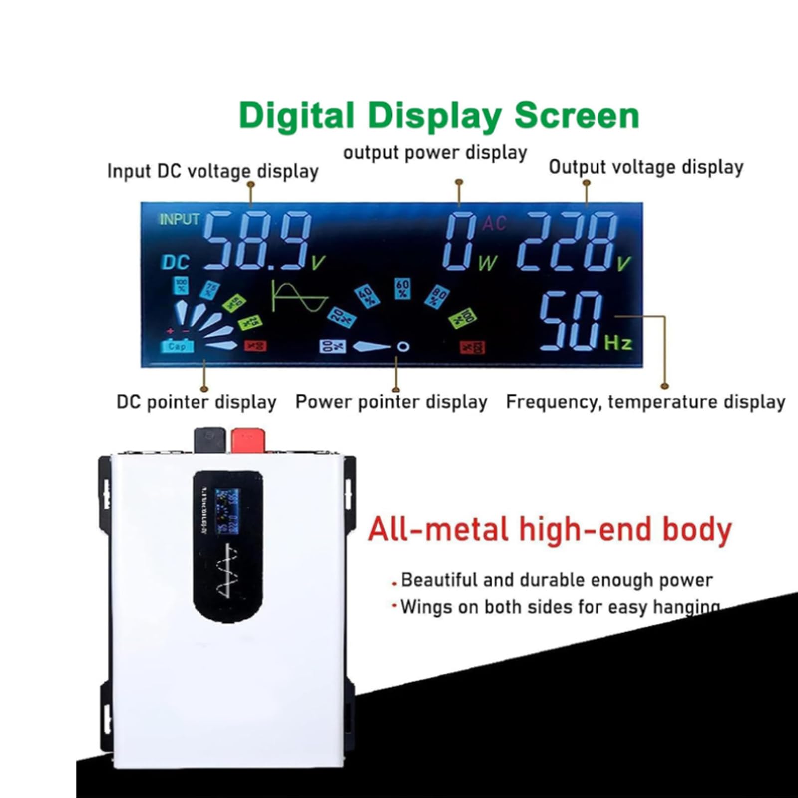 Inverter per Auto a Onda sinusoidale Pura Continua da 4000W