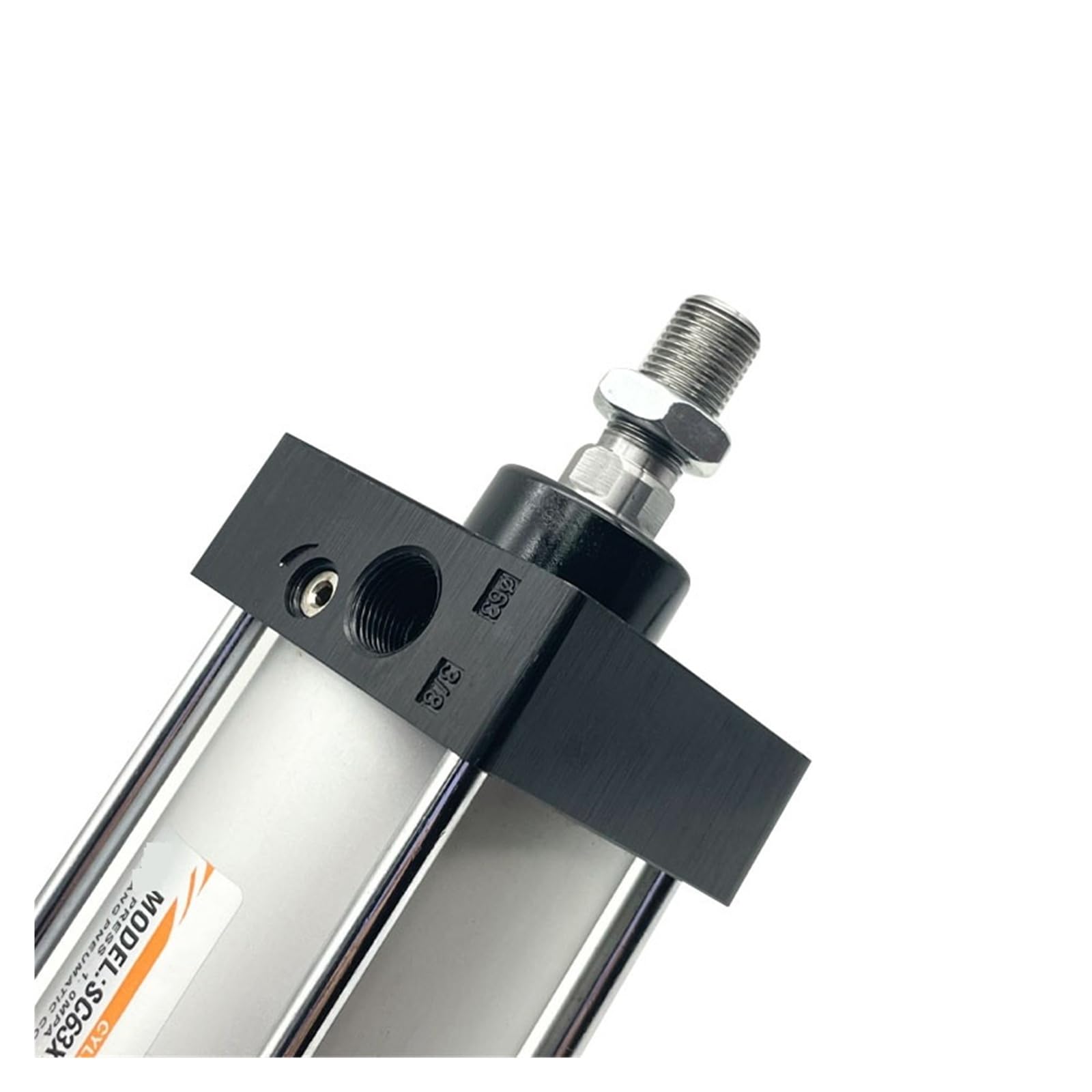 Standard-Pneumatikzylinder, 32/40/50/63 mm Bohrung, großer Schub, 25/50/75/100/200/300/400-1000 mm Hub, doppeltwirkender Luftzylinder für Industriemaschinen(40mm Bore,300mm Stroke)