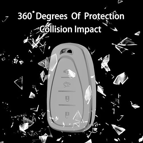 Miniatura 6 de WORCAS Compatible con funda para llave Chevrolet TPU suave de protección de 360 grados compatible con Chevy Equinox Traverse Malibu Camaro Cruze