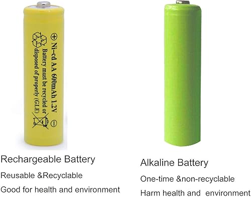 Miniatura 8 de XUNTU Ni-CD AA 1.2V 800mAh batería recargable Combo con AA Ni-CD 1.2V 600mAh baterías para luces solares