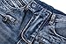 PGXT Men's Runway Stretch Jeans, Washed Acid Light Blue Biker Jeans 34