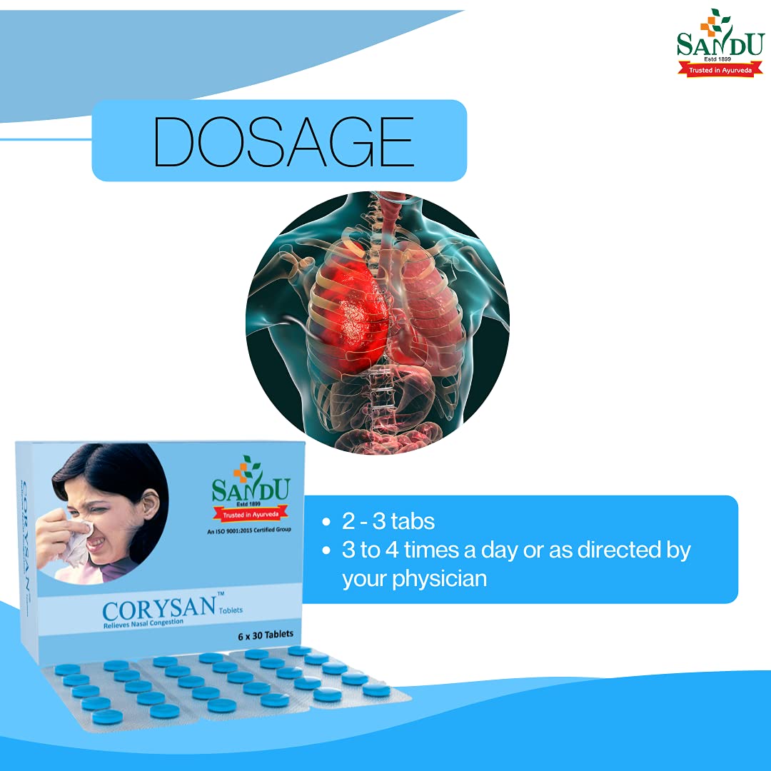 Sandu Corysan 180 Tabs (6 x 30 Tabs) 4