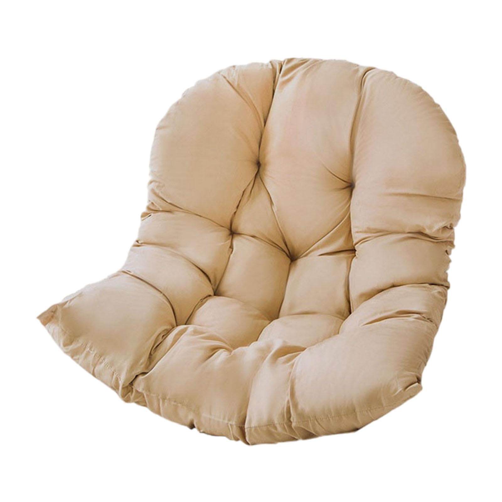 Cojín Colgante para Silla de Huevo, Cojín para Asiento de Exterior, Accesorios para Muebles, Tapete para Silla de Jardín para Decoración, Caqui