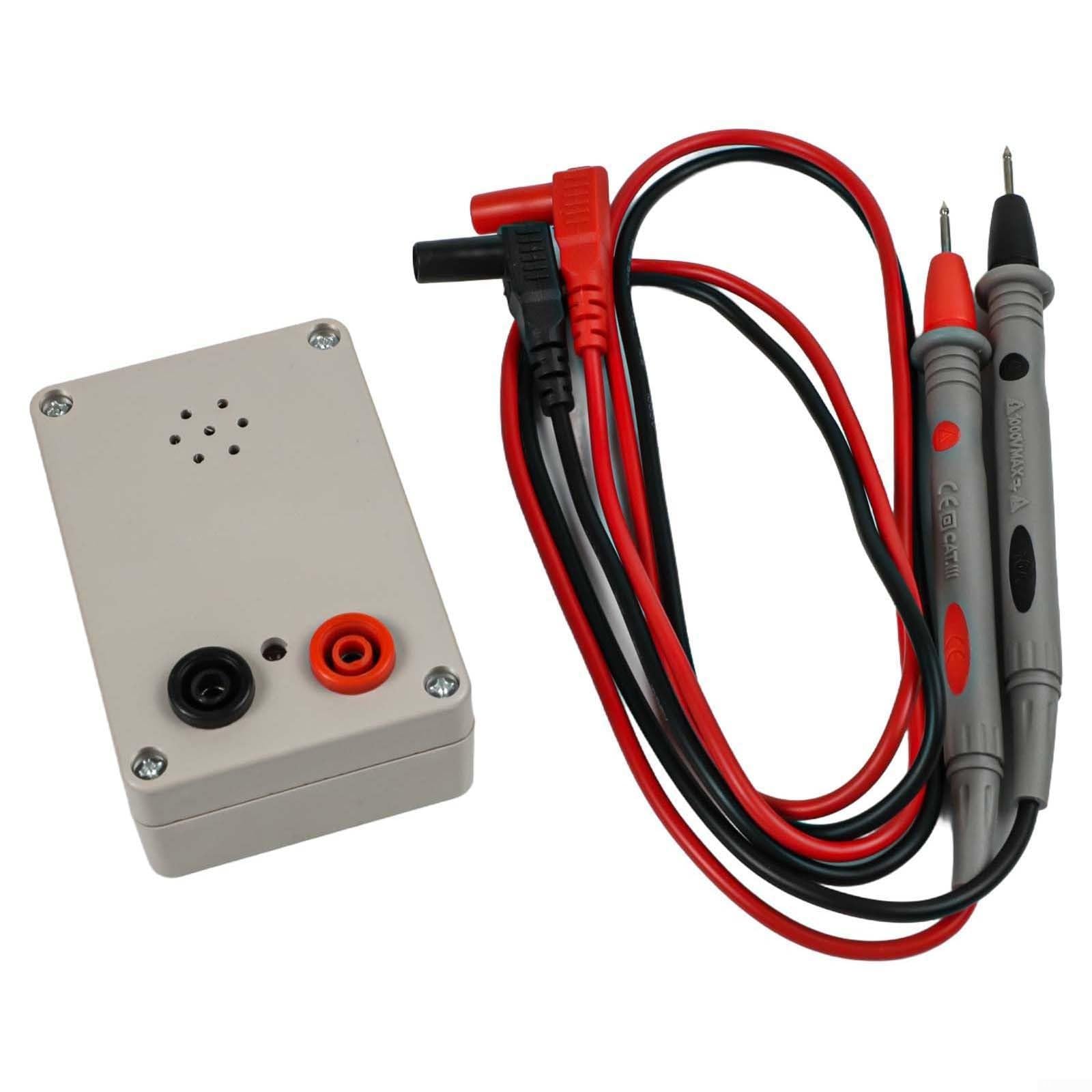 Electronic Continuity Test Kit, 9V Buzzer Circuit Tester With LED Indicator Light, For PCB Cable Wire Testing 100DB Sound Alarm(C)