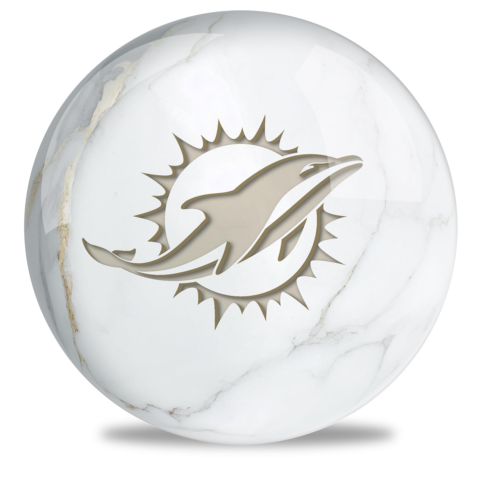 On The Ball Bowling NFL Marble Miami Dolphins 14#
