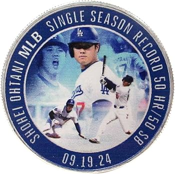 Amazon.co.jp: 大谷翔平選手 50-50 達成記念コイン 限定 シリアル番号