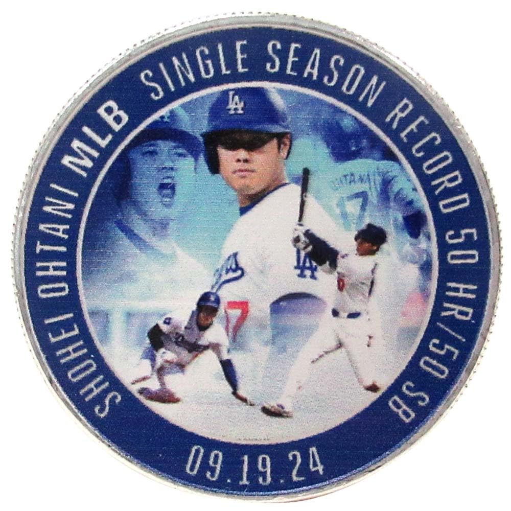 Amazon.co.jp: 大谷翔平選手 50-50 達成記念コイン 限定 シリアル番号 Amazon.co.jp: 大谷翔平選手 50-50 達成記念コイン 限定 シリアル番号