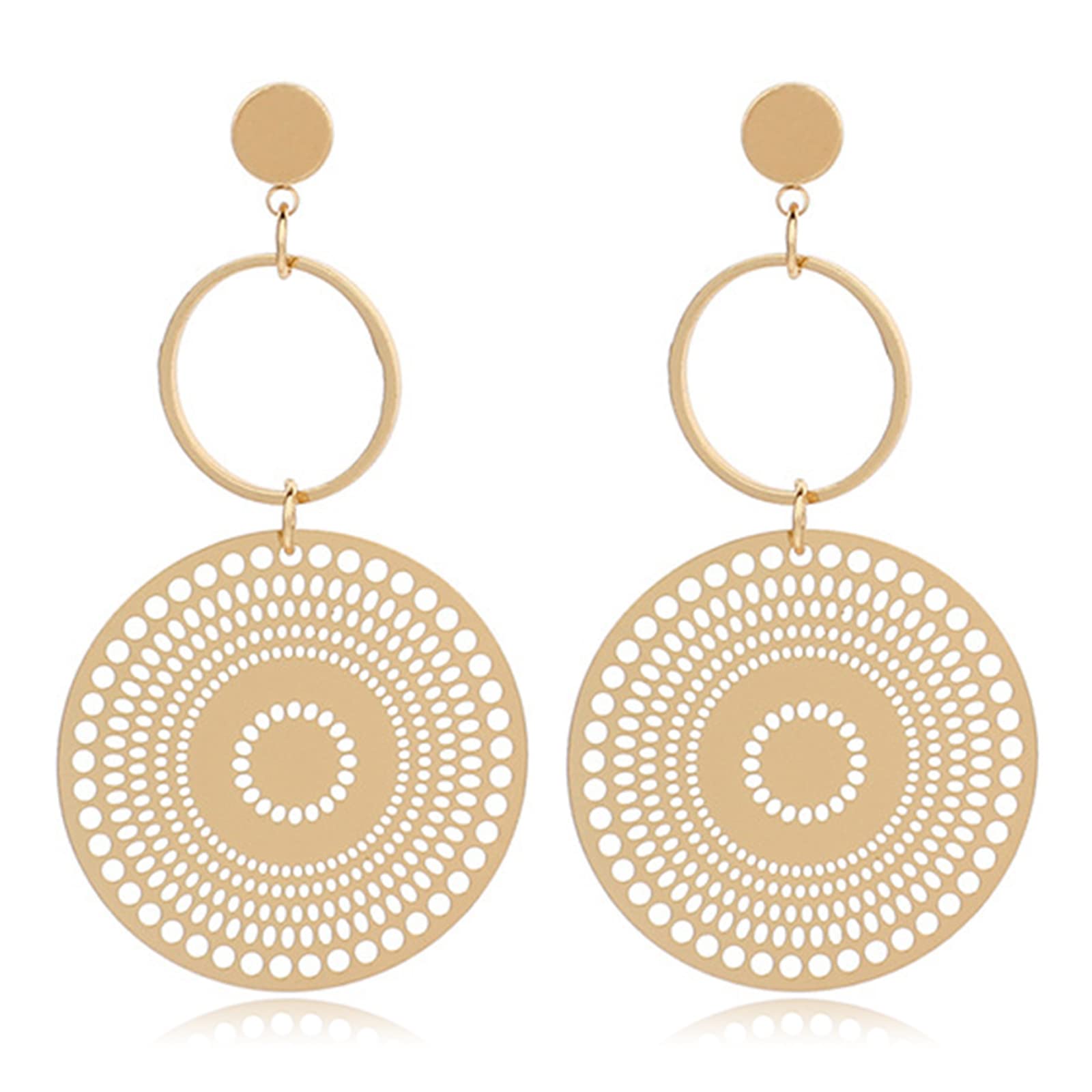 Boho Earrings for Women Trendy Vintage Bohemian Western Country Dangle Earrings Jewelry Gifts