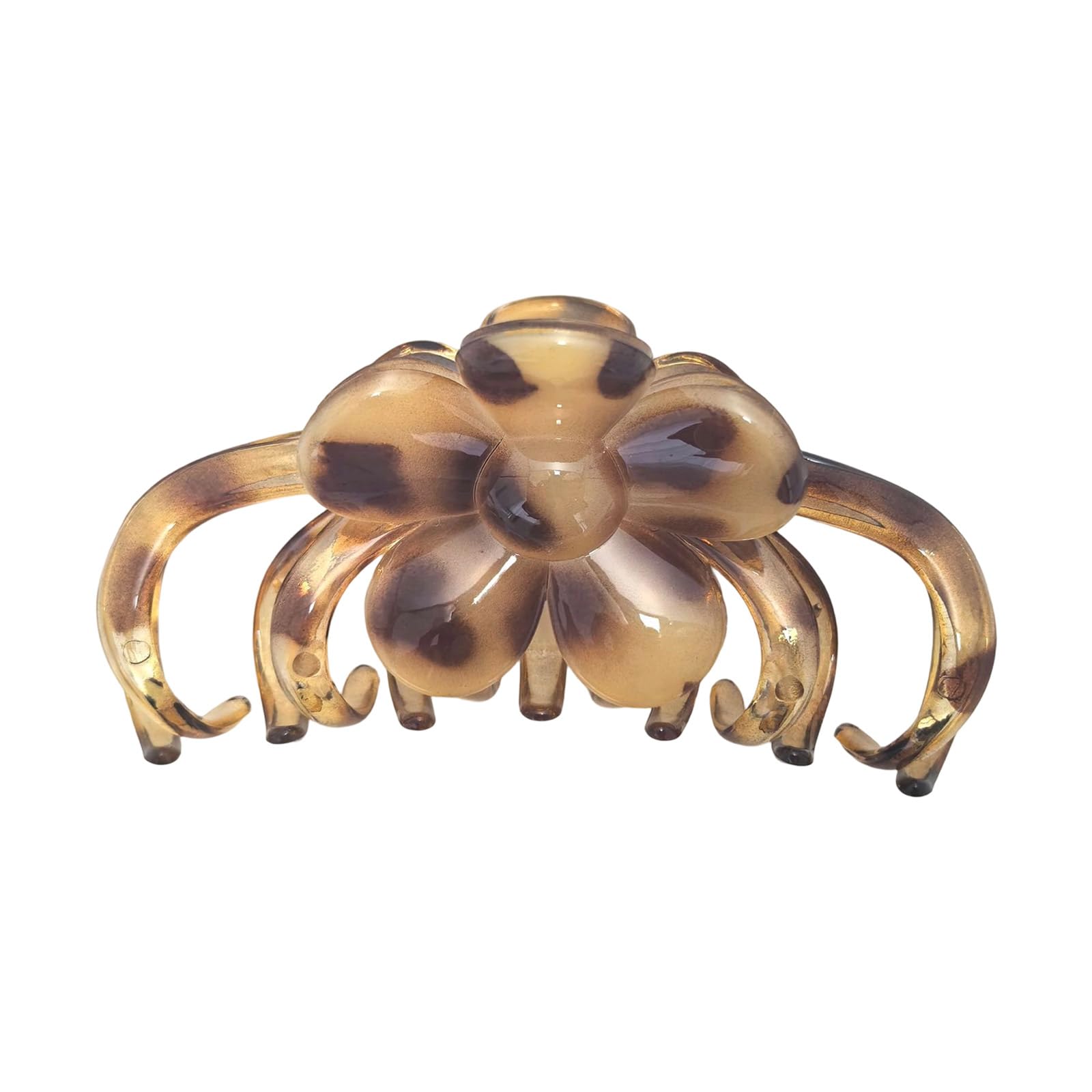 YUXITA Large Leopards Print Hair Clip For Long Hair Strong Grip Nonslip Jaw Clip Stylish Tortoise Shell Design Hair Access